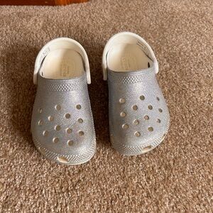 Kids Silver Clogs